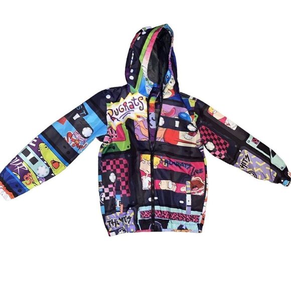Nickelodeon Rugrats/Reptar x Members Only Windbreaker Jacket Men’s Size S - Picture 2 of 7